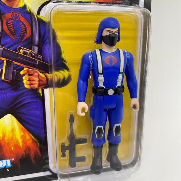 G.I. Joe Cobra Trooper Infantry Reaction Figures Super 7 Hasbro 2021 New Sealed - Picture 2 of 4